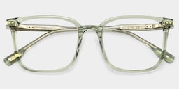Zoe Square Green Glasses5