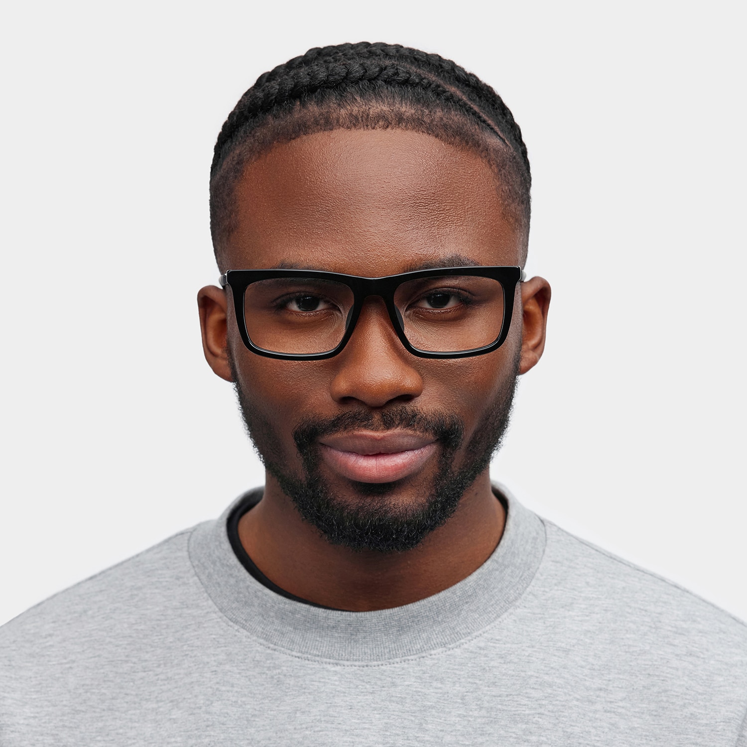 Ease Rectangle Black Glasses