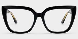 Mirta Square Black Glasses0
