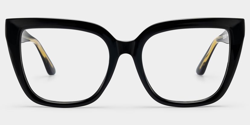 Mirta Square Black Glasses