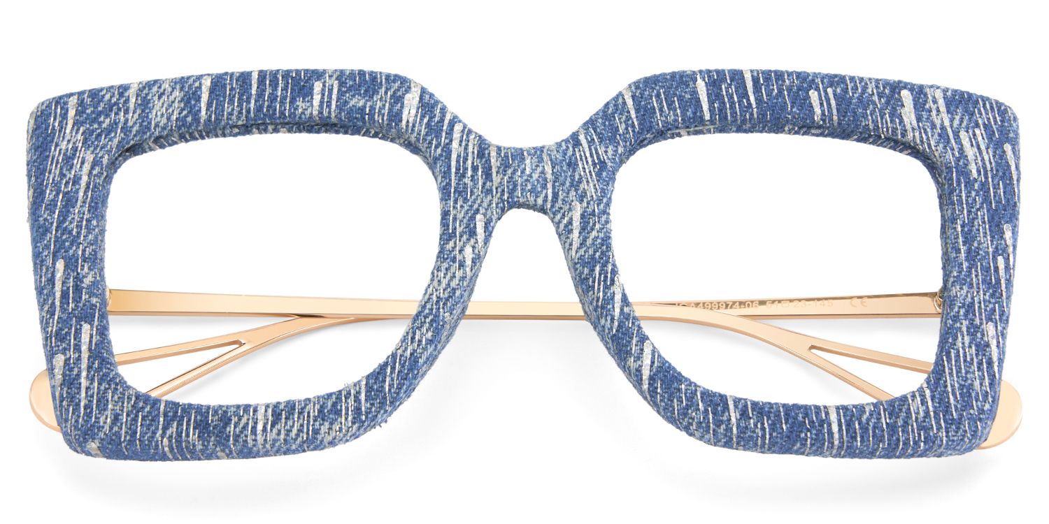 Latanya Denim Navy Blue Glitter Glasses2