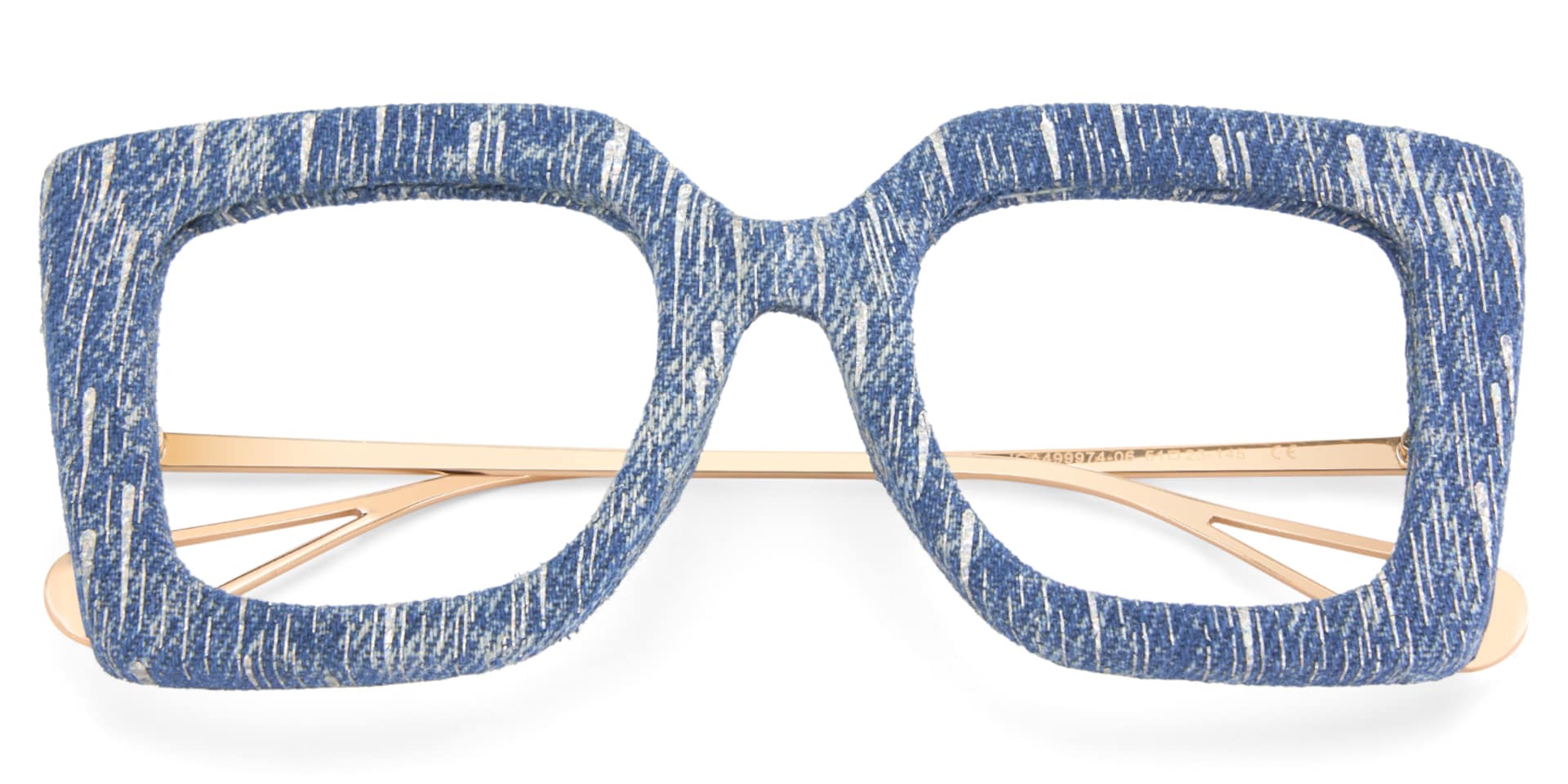 Latanya Denim Navy Blue Glitter Glasses2