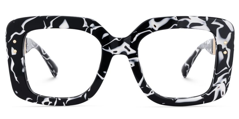 Yary Square Cow Pattern Glasses