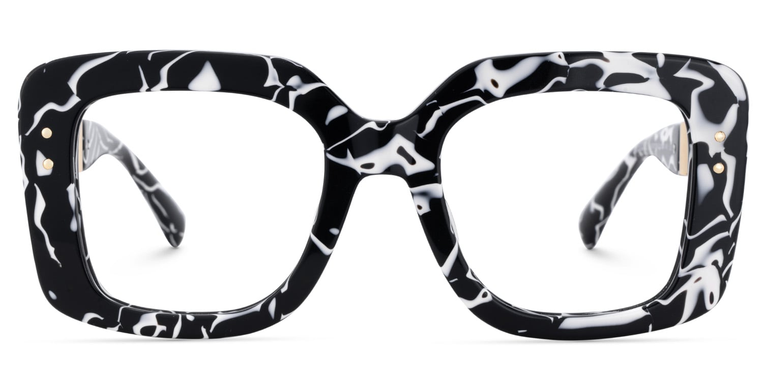 Yary Square Cow Pattern Glasses