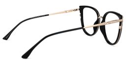 Estrada Cateye Black Glasses3