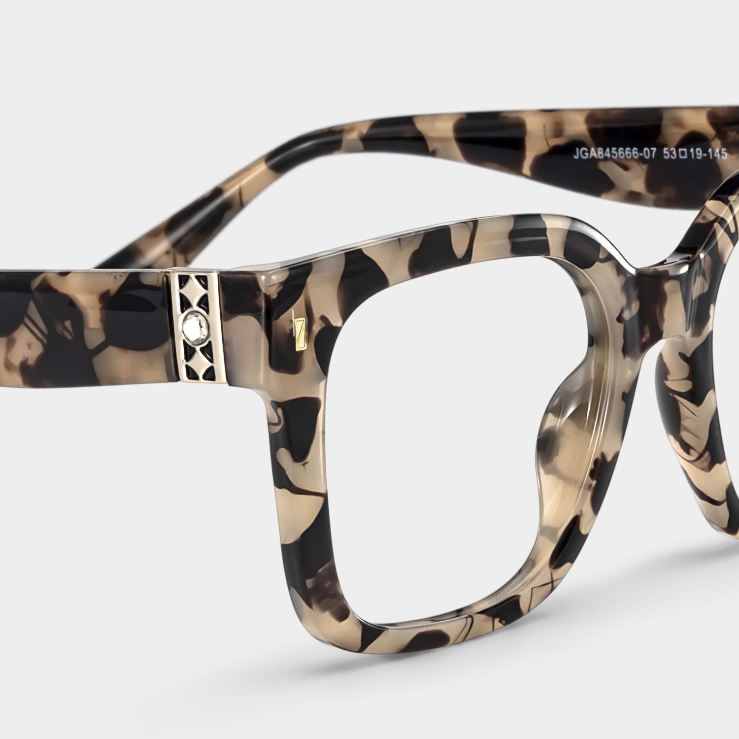 Scicluna Square Tortoise Shell Glasses for Women | ZEELOOL4