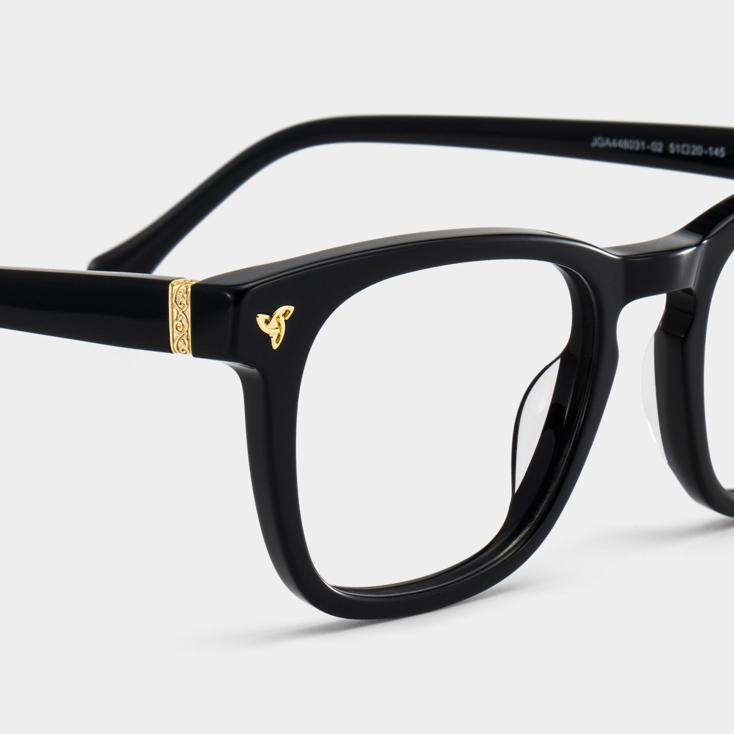 Heather Black Frame Glasses with Square Frame Online | ZEELOOL5
