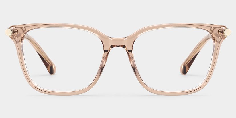 Delilah Square Beige Glasses