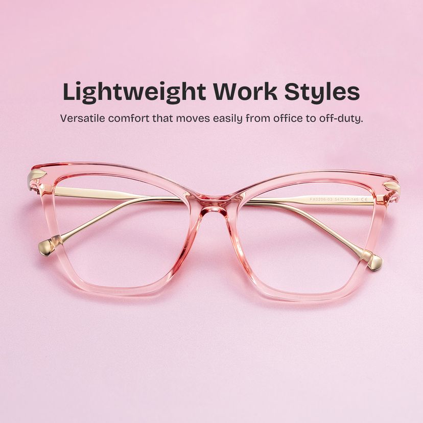 Hilary Butterfly Pink Glasses