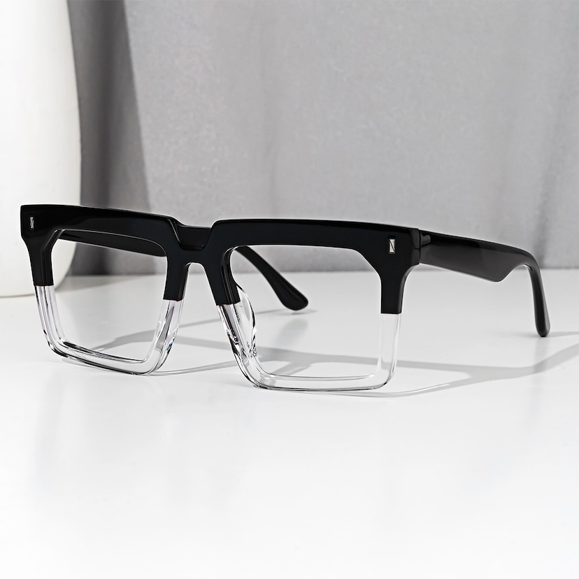 Moreland Rectangle Two-Tone Glasses