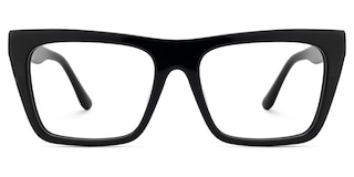 Rascoe Rectangle Black Glasses1