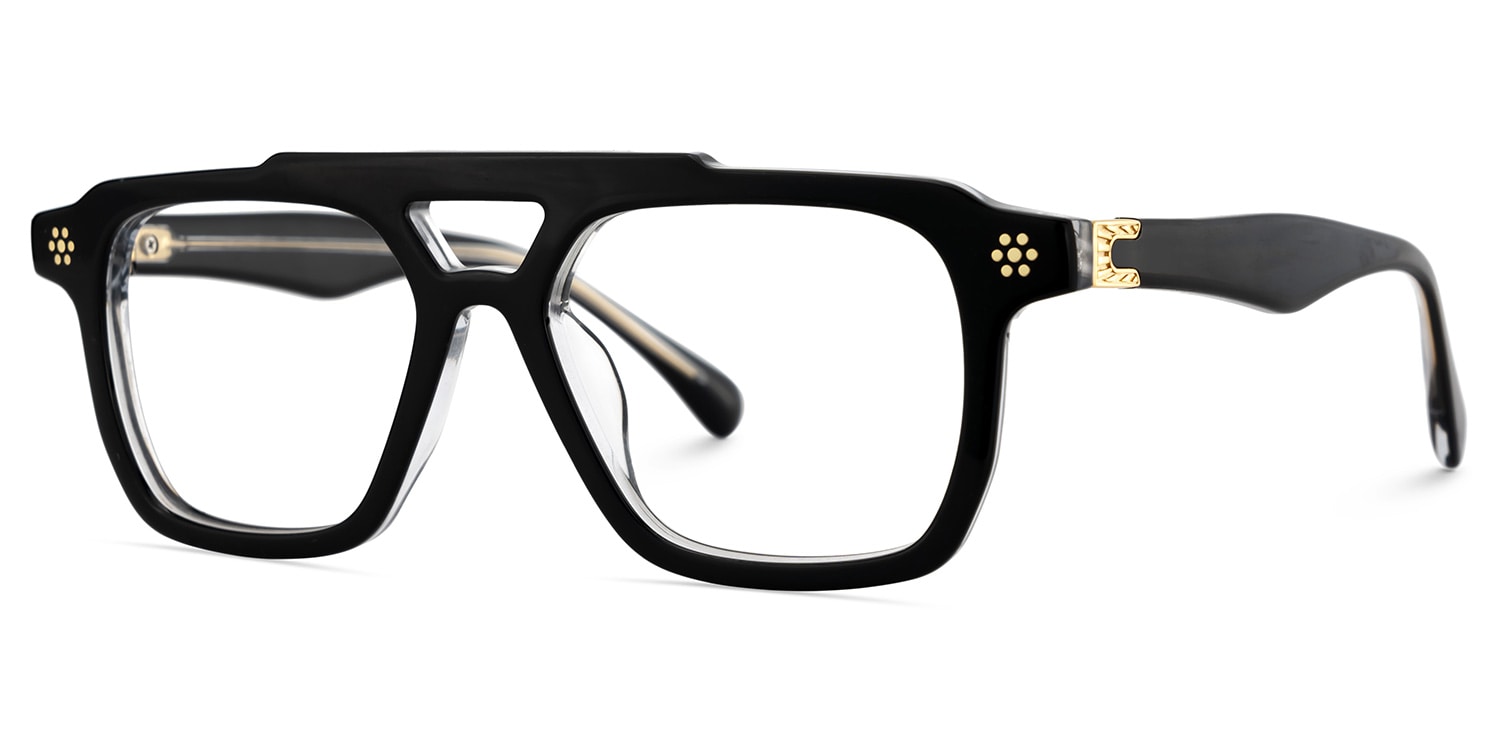 Mercurio Aviator Black Glasses3