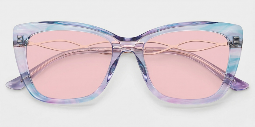 Butterfly Sunglasses Full Rim Acrylic Frame Non-Polarized Burberry Butterfly Non-Polarized Sunglasses - Black/Gray  main image 3