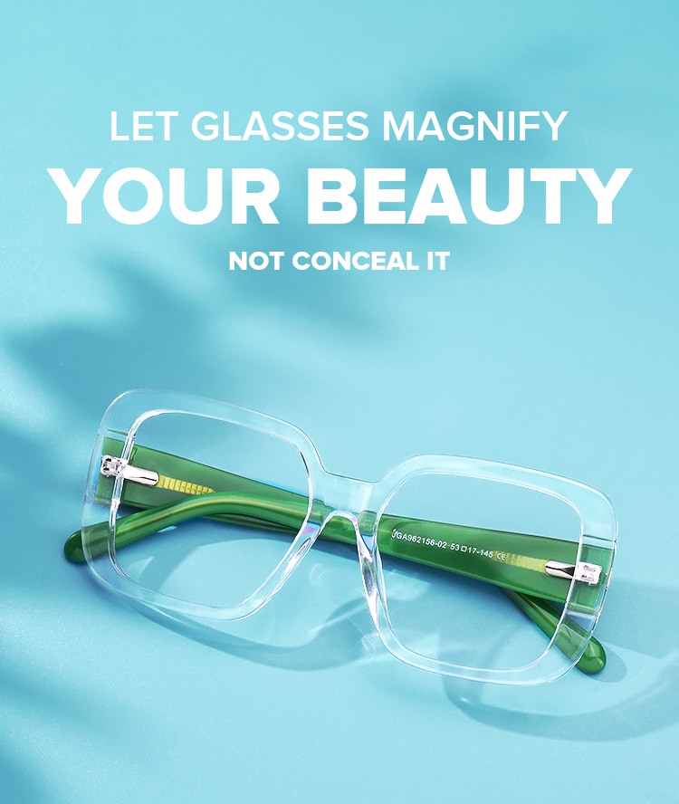 Rectangle Jervis Crystal Glasses deals Zeelool Glasses