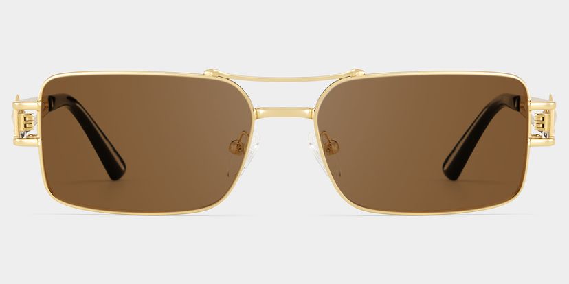Eric Gold Aviator Sunglasses