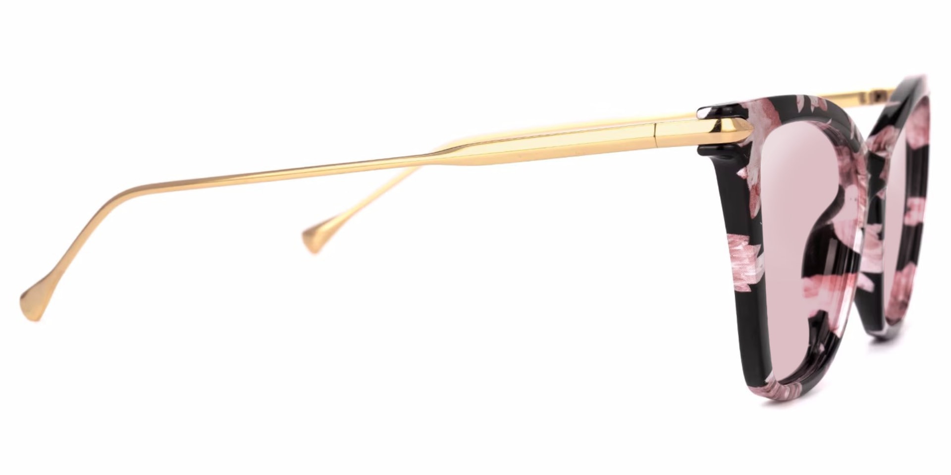 Hilary Butterfly Pink Floral Sunglasses | Zeelool Glasses2