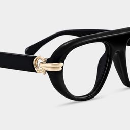 Aveline Black Aviator Glasses4