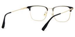 Barrett Browline Gold Glasses5