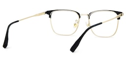 Barrett Browline Gold Glasses5
