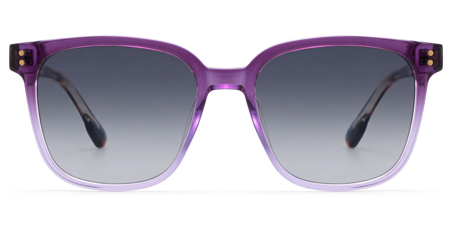 Donnalyn Square Purple Sunglasses for Women & Men | ZEELOOL