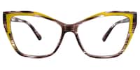Nikaise Cateye Brown Glasses0