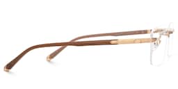 Savitrie Rectangle Brown Glasses2