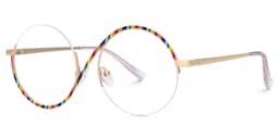 Flozif Round Rainbow Glasses1
