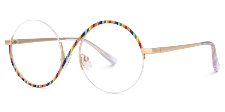 Flozif Round Rainbow Glasses