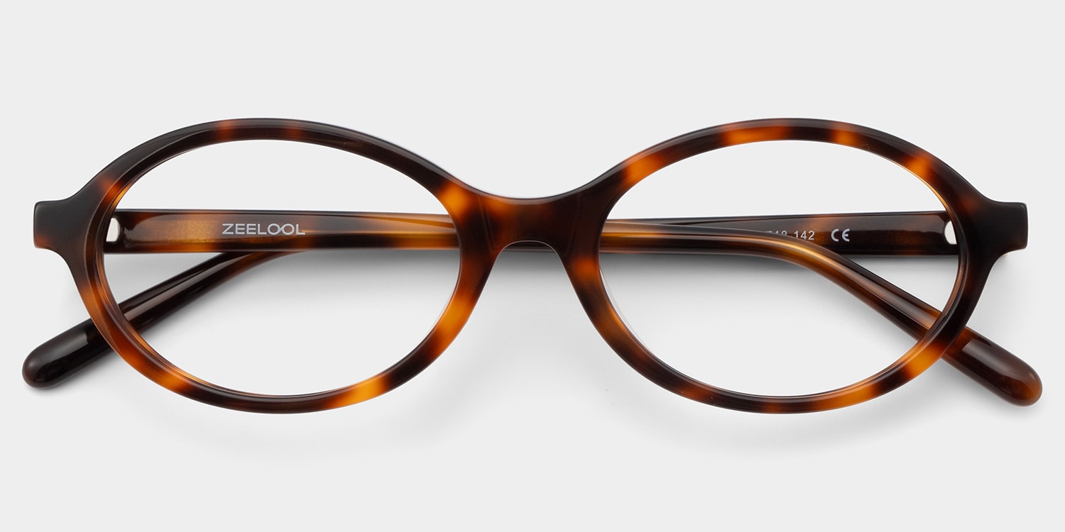 Everly Oval Tortoise Glasses5