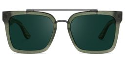 Pascal Aviator Green Sunglasses0