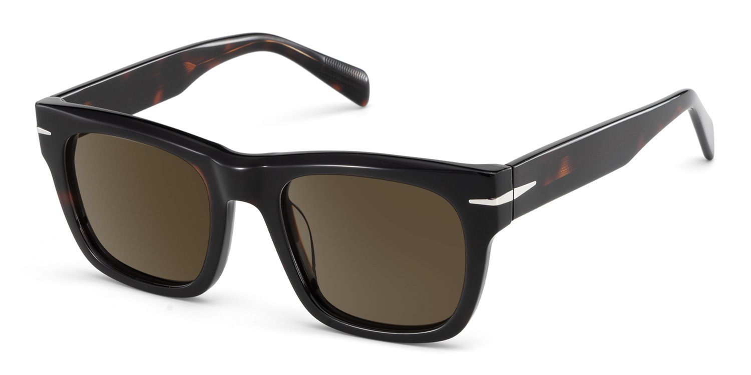 Renzo Tortoise Rectangle Polarized Sunglasses for Driving | ZEELOOL2