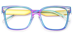 Dacarine Square Iridescent Glasses2