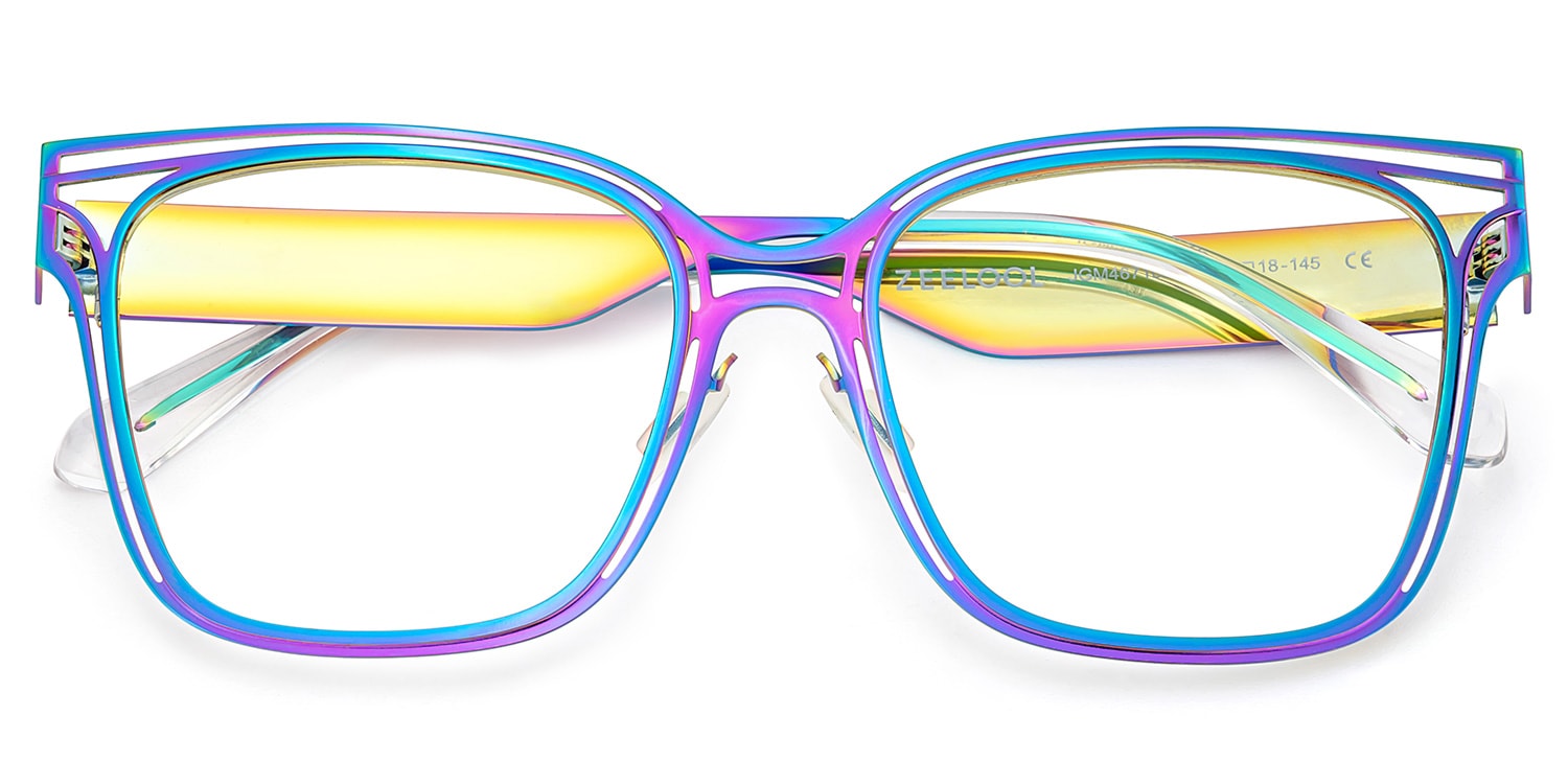 Dacarine Square Iridescent Glasses2
