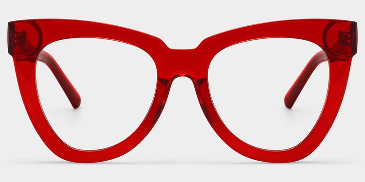 Yaser Cateye Red Glasses