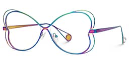 Aretha Geometric Iridescent Glasses1