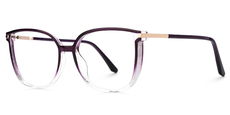Rodz Square Purple Crystal Glasses