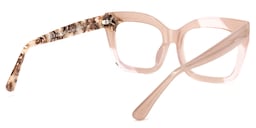 Ximena Square Pink Glasses4