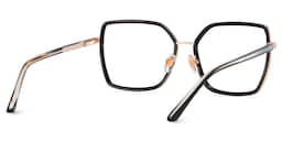 Jill Square Black Glasses4