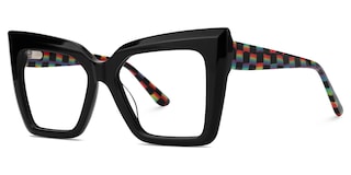Thiline Square Black Glasses1