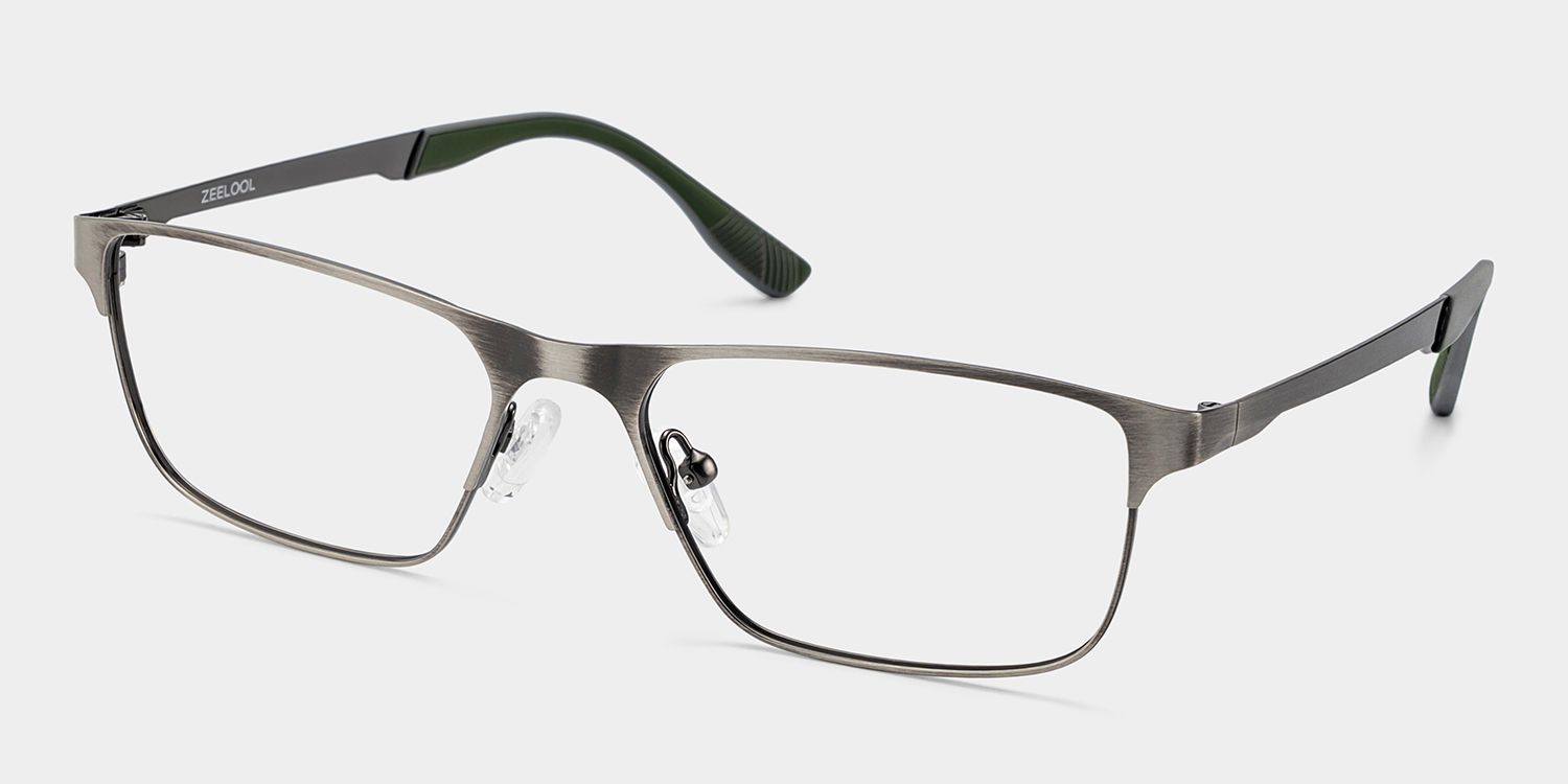 Kellen Silver Browline Frame Glasses Online for Men | ZEELOOL3