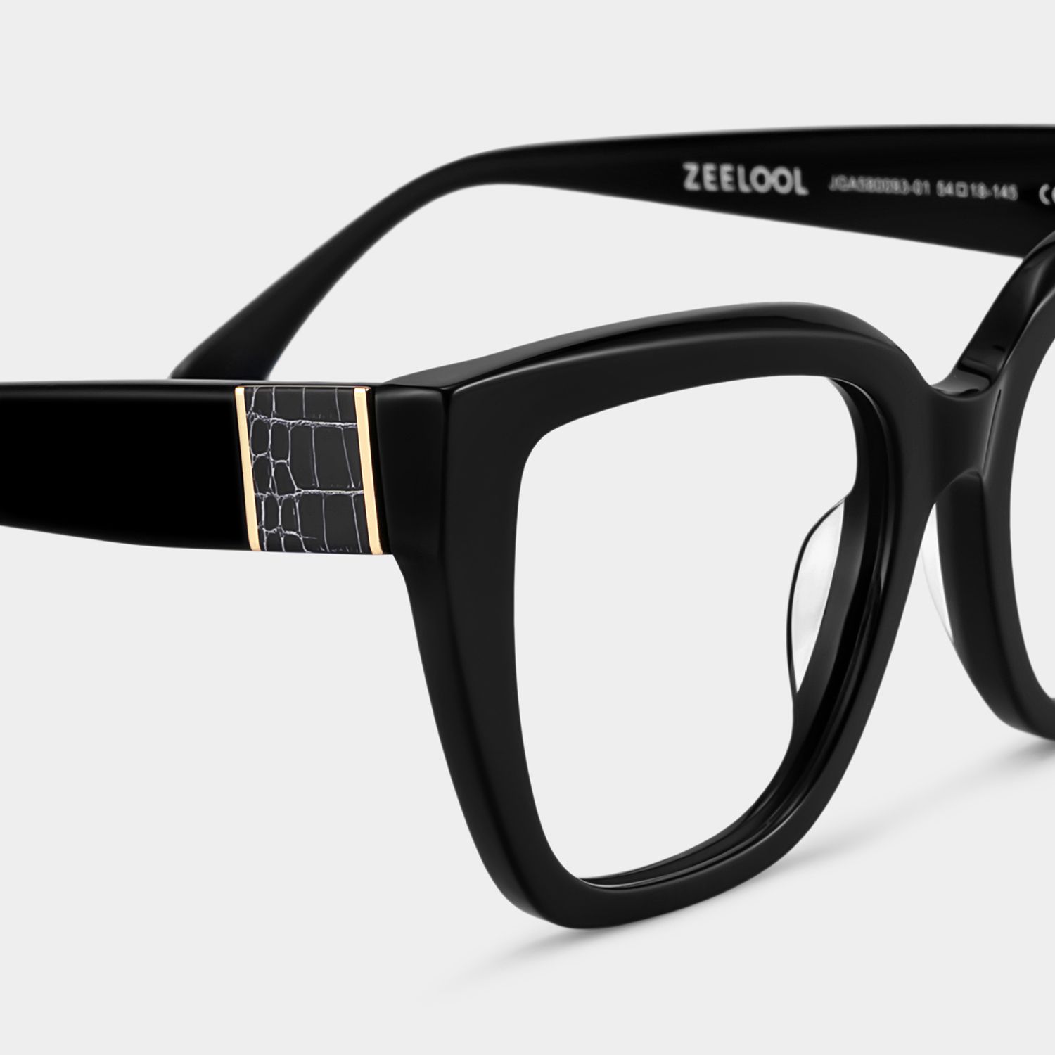 Square Frame Black Glasses on Sale5