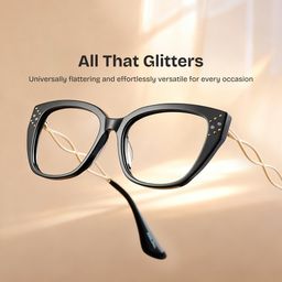 Alma Butterfly Black Glasses1