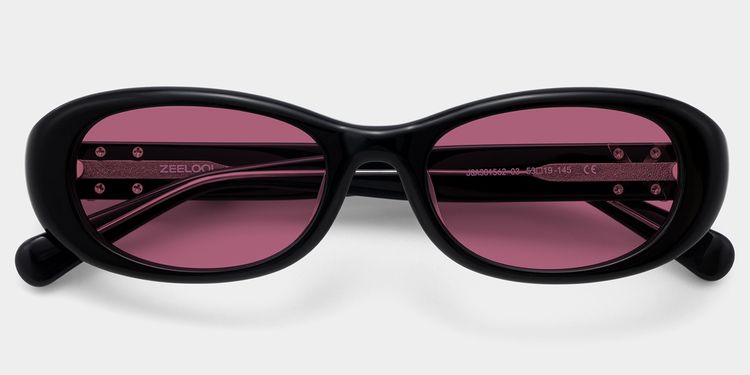 Catherine Black Oval Glasses