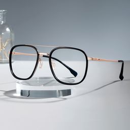 Reyna Aviator Black Glasses0