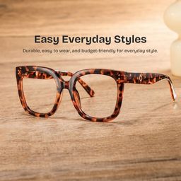Ebony Square Tortoise Glasses0
