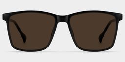Burgos Square Black Glasses0