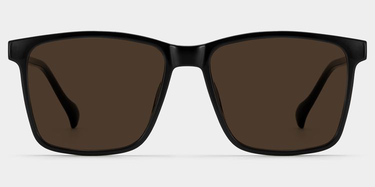 Burgos Black Square Sunglasses