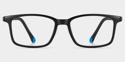 June Rectangle Black Glasses0