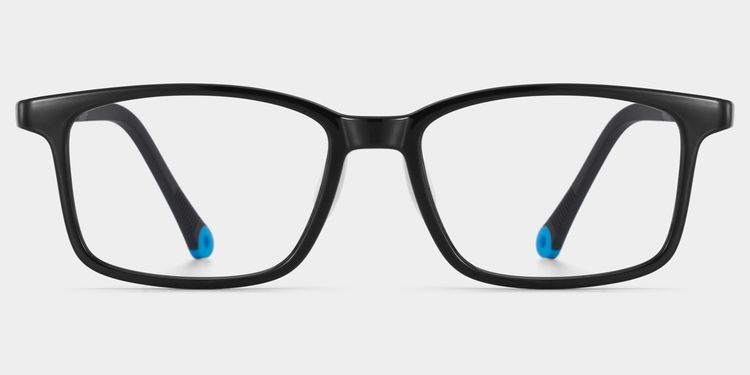 June Rectangle Black Glasses