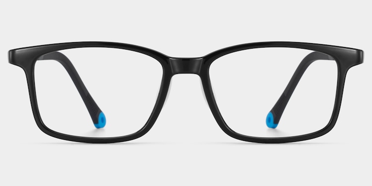 June Rectangle Black Glasses